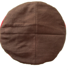 BICOLOR PATCH WORK DRAWSTRING BAG / COLOR / BROWN X RED 5枚目の画像