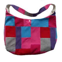 MULTI PATCH WORK LIGHT SHOULDER BAG / COLOR / MULTI PINK 5枚目の画像