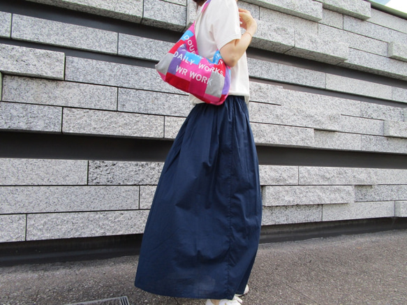 MULTI PATCH WORK LIGHT SHOULDER BAG / COLOR / MULTI PINK 7枚目の画像