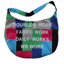 MULTI PATCH WORK LIGHT SHOULDER BAG / COLOR / MULTI GREEN 2枚目の画像