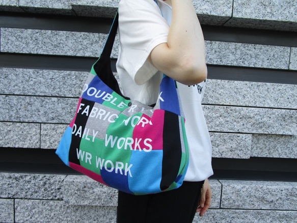 MULTI PATCH WORK LIGHT SHOULDER BAG / COLOR / MULTI GREEN 10枚目の画像