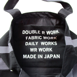 PATCH WORK TOTE BAG / COLOR / BLACK X CHARCOAL X GRAY 4枚目の画像