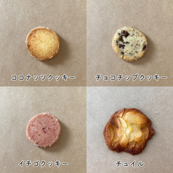 セレクトクッキーA（ココナッツ・チョコチップ・イチゴ・チュイル）/ ポスト便（送料無料※一部地域対象外） 3枚目の画像