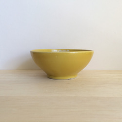 シロクマの茶碗(イエロー） 3枚目の画像