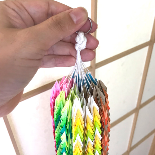 千羽鶴風吊るし飾り 手作り