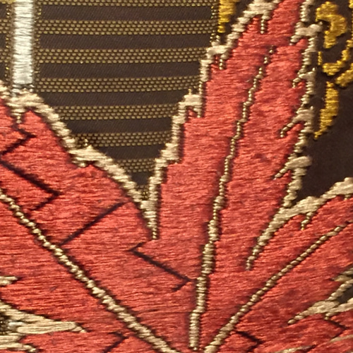 壁掛け・置き型アートフレーム1点物】和柄・京都西陣織布地『紅葉模様