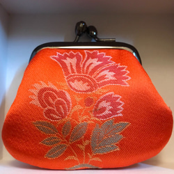 期間限定お値下げ中です！西陣織 正絹 花柄 ハンドバッグ meibutugire-gallery_a4-hohoh-s