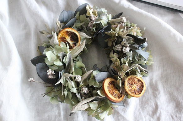 【再販×over20】hydrangea wreath 3 2枚目の画像