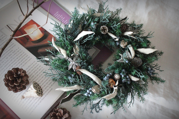 Christmas green wreath 2 1枚目の画像