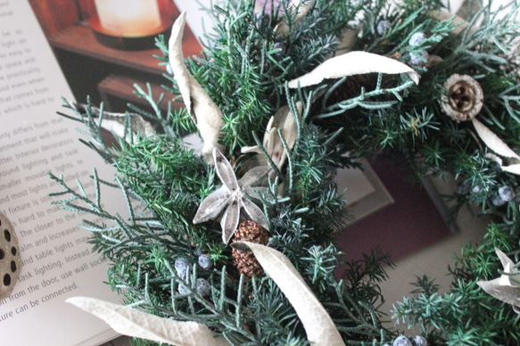 Christmas green wreath 2 3枚目の画像