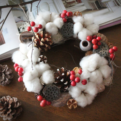 ［再販］cotton wreath 5 1枚目の画像