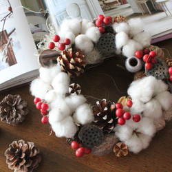 ［再販］cotton wreath 5 3枚目の画像