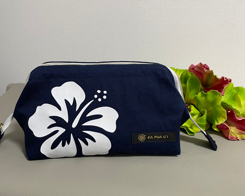 ハワイ柄化粧ポーチ ハイビスカス ポーチ kapuaui 通販 9569679