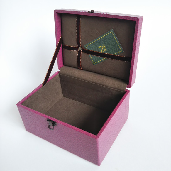 オーストリッチ調 木箱(新書版) ラズベリー･ショコラ 4枚目の画像