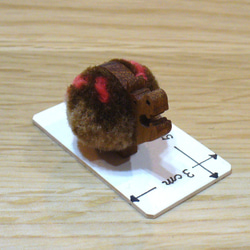 毛糸ボンボン　動物　カバ　子 3枚目の画像