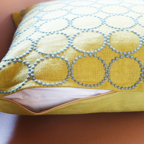 ミナペルホネン タンバリン 黄色にグリーン ミナの定番 刺繍