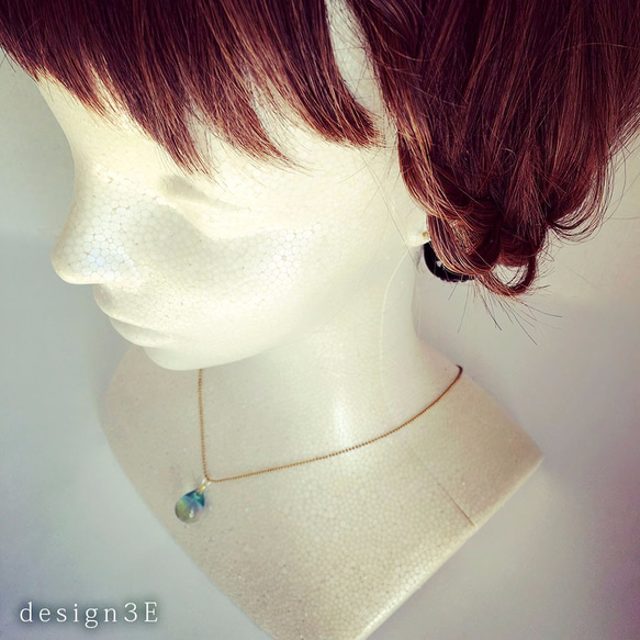 しずくネックレス＊しゃぼん玉 5枚目の画像