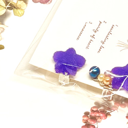 星夜のイヤーカフ【グレープ】 1枚目の画像