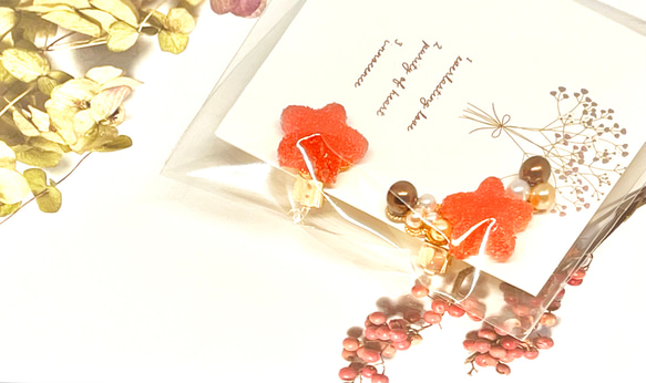 星夜のイヤーカフ【クランベリー】 1枚目の画像