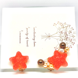 星夜のイヤーカフ【クランベリー】 2枚目の画像