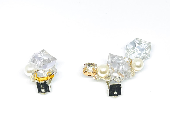 鉱石のイヤーカフ【クリスタル】 3枚目の画像