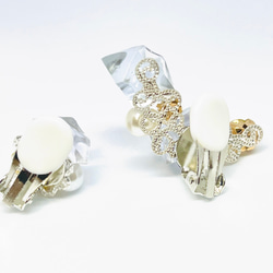 鉱石のイヤーカフ【クリスタル】 4枚目の画像