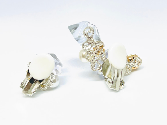 鉱石のイヤーカフ【クリスタル】 4枚目の画像