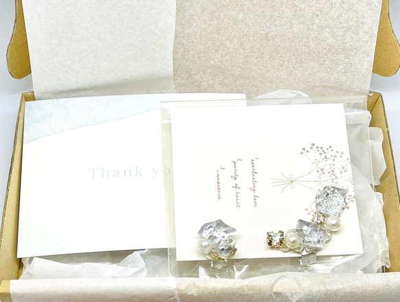 鉱石のイヤーカフ【クリスタル】 5枚目の画像