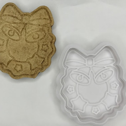 クリスマスリースのクッキー型【Lサイズ】 1枚目の画像