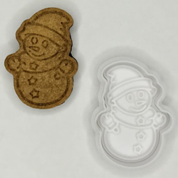 雪だるまのクリスマス用クッキー型【Sサイズ】 1枚目の画像