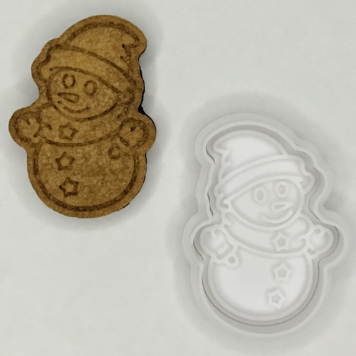 雪だるまのクリスマス用クッキー型【Sサイズ】 クッキー型 wataru 通販 