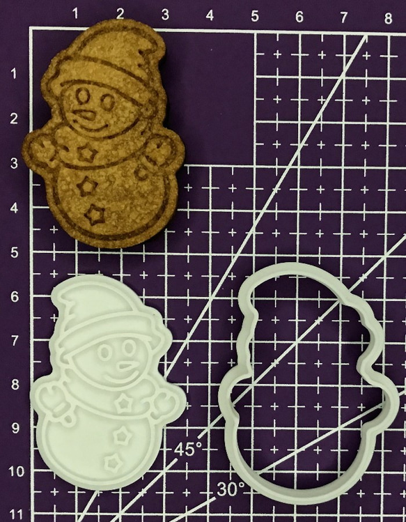 雪だるまのクリスマス用クッキー型【Sサイズ】 4枚目の画像