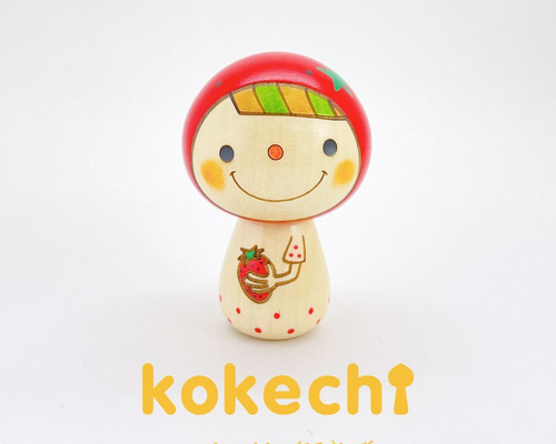 いちごちゃん 【 こけし 】 イチゴ プレゼント ギフト かわいい