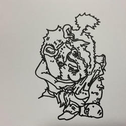 【原画・一点物】モノクロ手描きイラスト A4サイズ A4イラスト原画 1点もの 1 イラスト FREE‼︎LIFE! 通販 12605609