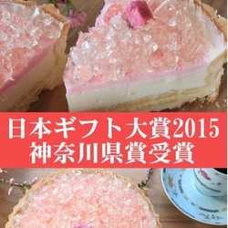 【5月末までの期間限定です！】[桜ハンドメイド2025]「湘南小田原の桜のレアチーズタルト」 3枚目の画像