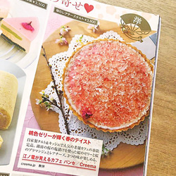 【5月末までの期間限定です！】[桜ハンドメイド2025]「湘南小田原の桜のレアチーズタルト」 7枚目の画像