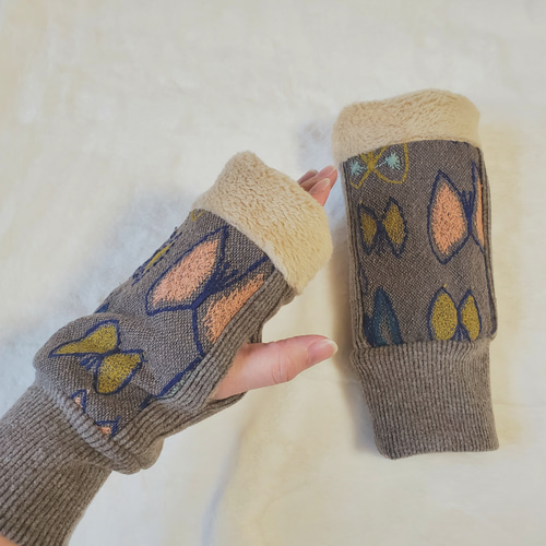【専用】ミナペルホネン　ハンドウォーマー mina perhonen - ハンドメイド ハンドウォーマー ミナペルホネン