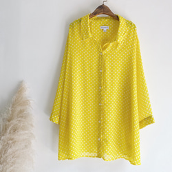 ヴィンテージスピニングシャツの蛍光黄色の水翡翠の小さなボールヴィンテージシャツ 10枚目の画像