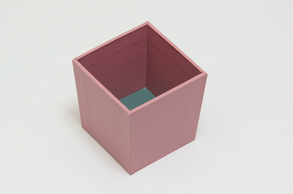 ＜紙製の小さな箱＞コバコ60フタセット・ピンク×ミドリ 3枚目の画像