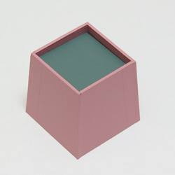 ＜紙製の小さな箱＞コバコ60フタセット・ピンク×ミドリ 4枚目の画像