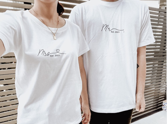 結婚式　ペアルックTシャツ2枚セット