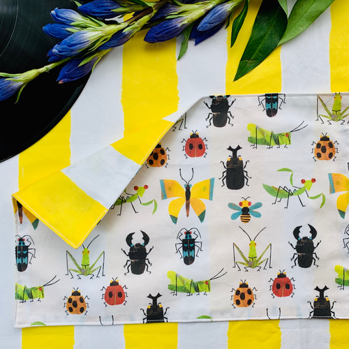 ハンドメイド オーダー 入園 入学 昆虫 ランチマット ハンドメイド オーダー 入園 入学 昆虫 ランチマット