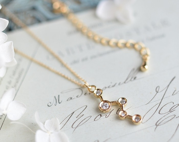Cubic Star Sign Necklace 3枚目の画像