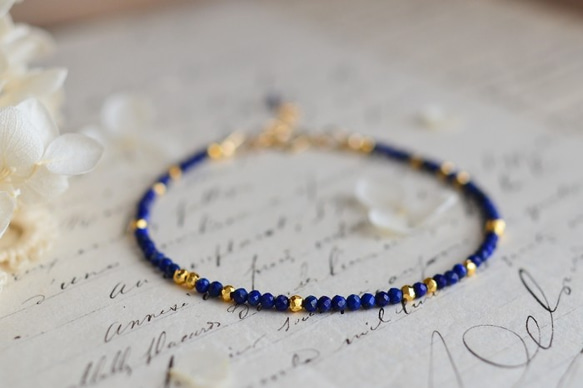 ラピスラズリ クマ ブレスレット 14kgf☆ラピスラズリ・夜空のブレスレット ブレスレット lovebird 通販