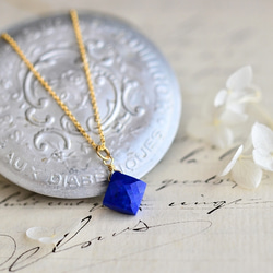 Lapis lazuli Diamond Cut Necklace 1枚目の画像