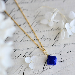 Lapis lazuli Diamond Cut Necklace 2枚目の画像