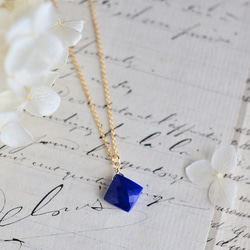 Lapis lazuli Diamond Cut Necklace Aタイプ 3枚目の画像