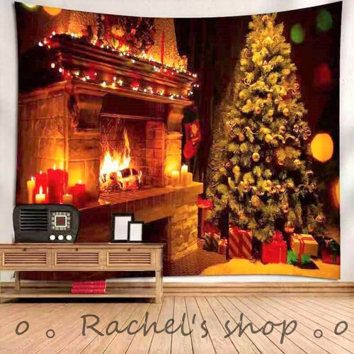 タペストリー金具付きW02 Xmas クリスマスツリー 写真撮影 壁飾り DIY