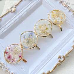レジン ヘアゴム ヘアアクセサリー ピンク イエロー ブルー