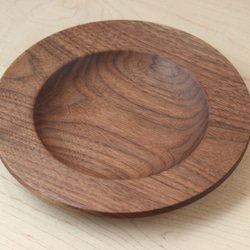 木製皿　ウォールナット　 4枚目の画像